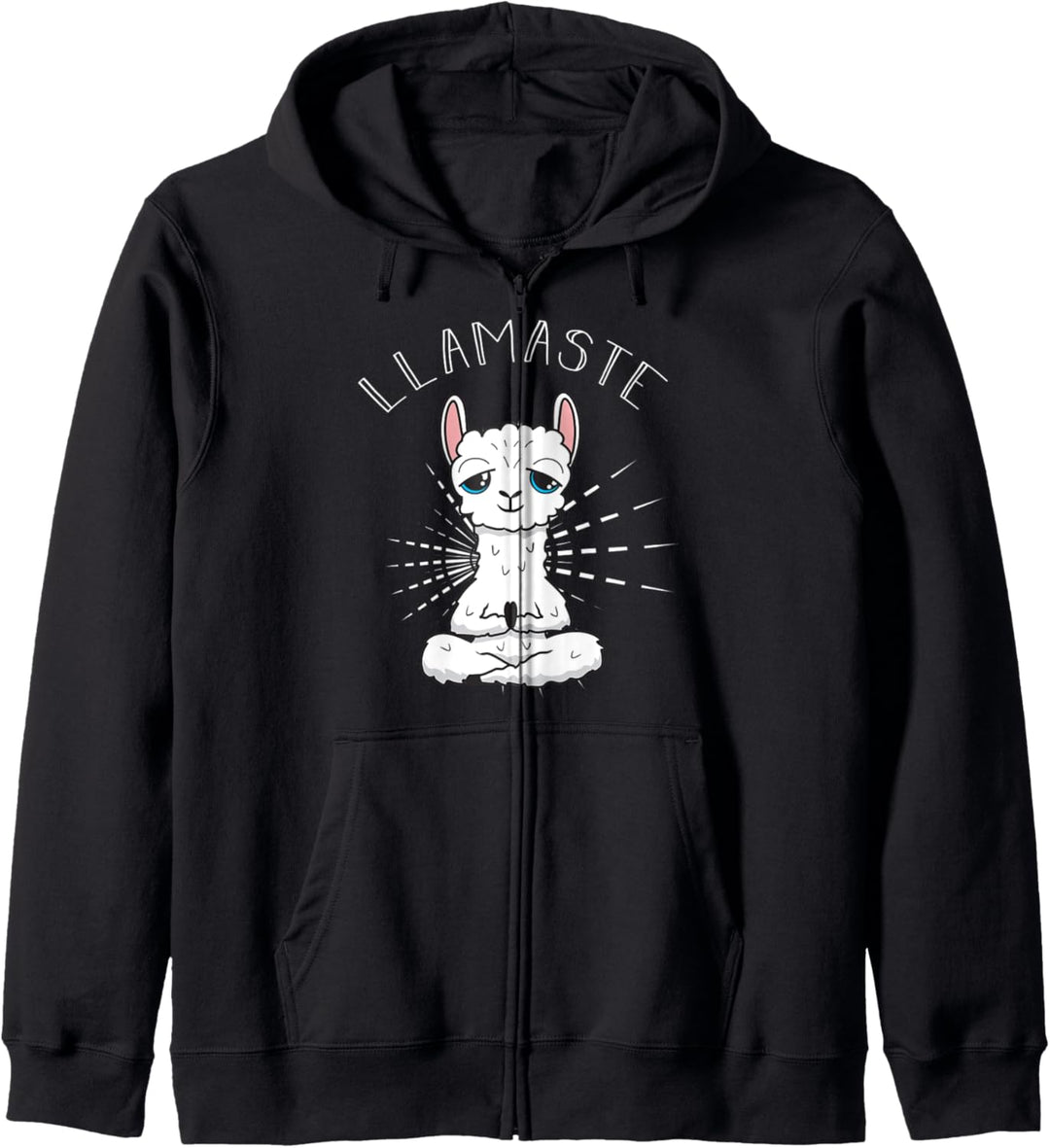 Llamaste Llama Meditation Meditieren Yoga Geist Seele Kapuzenjacke