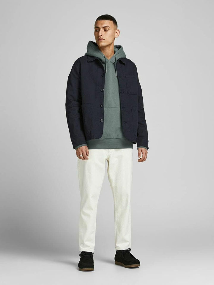 JACK & JONES Male Kapuzenpullover Logo Kapuzenpullover S Forest Night, S Forest Night