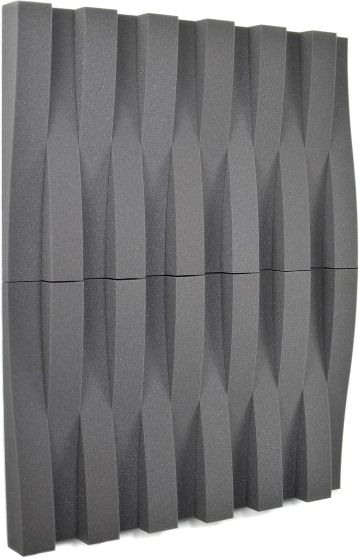 ACOUSPANEL Akustikpaneele Wandpaneele Akustikschaumstoff 24 Einheiten 595x75x75 mm Nicht Vakuum-komp