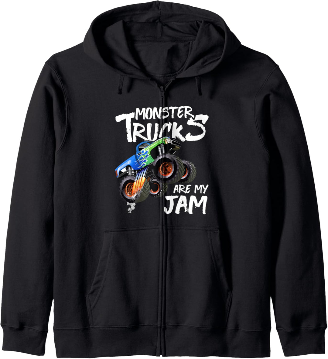 Monster Truck Are My Jam Vintage Retro Racing Trucks Lover Kapuzenjacke