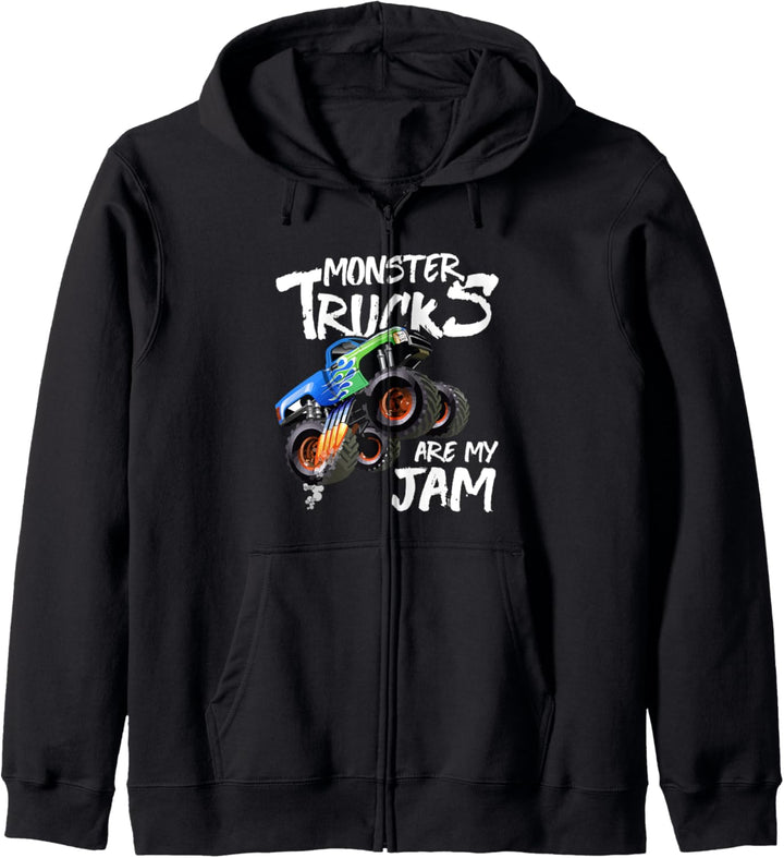 Monster Truck Are My Jam Vintage Retro Racing Trucks Lover Kapuzenjacke