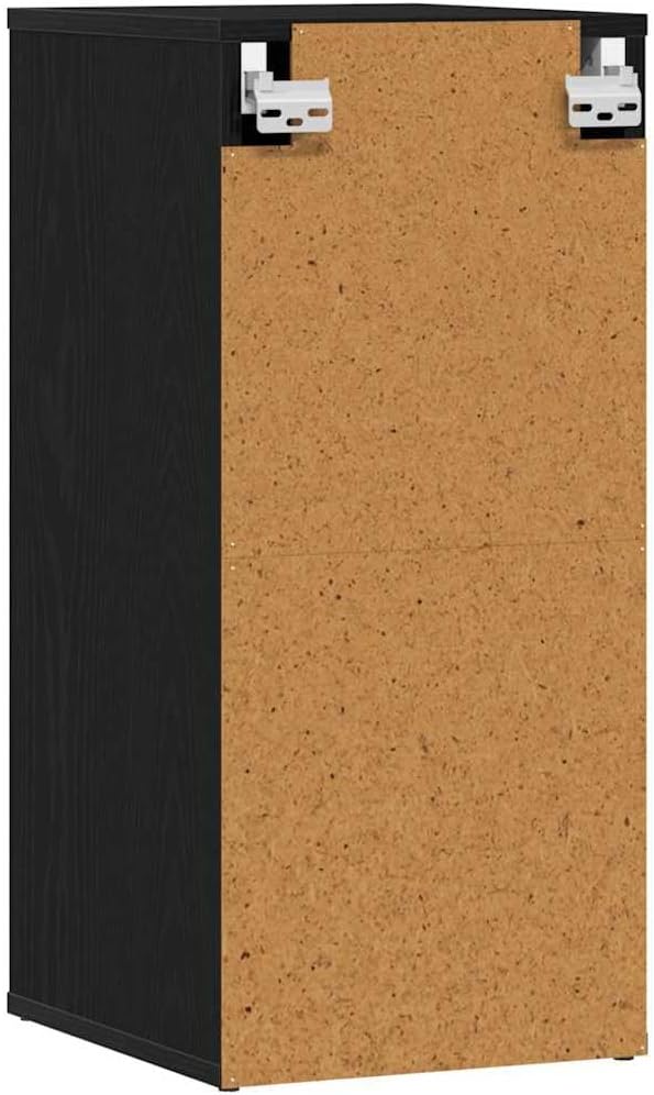 vidaXL Schuhschrank Schwarz Eichen-Optik 32x35x70 cm Holzwerkstoff, Schuhregal, Schuhablage, Schrank