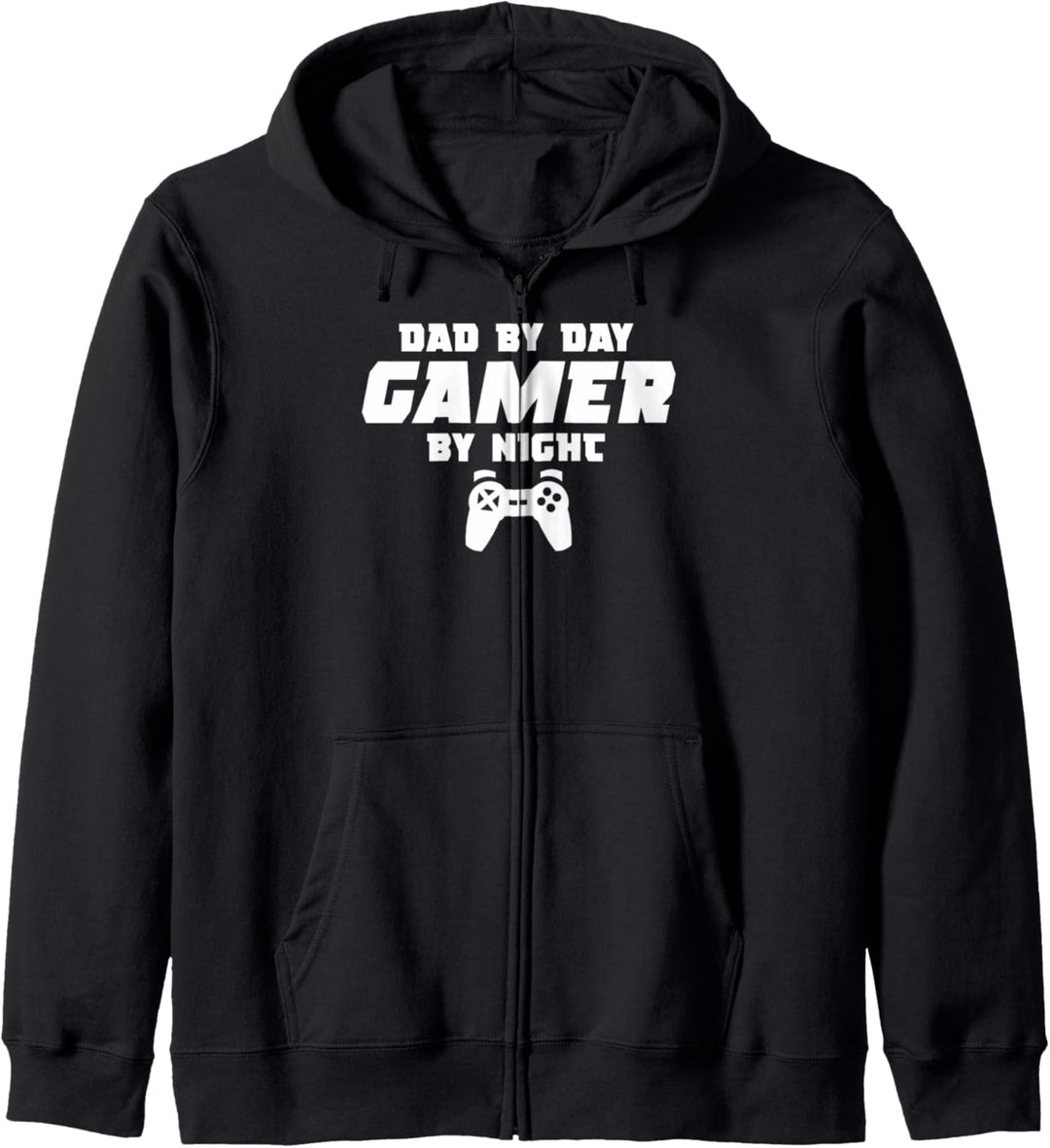 Glücklich Väter Tag 2021 Vater durch Tag Gamer durch Nacht M Kapuzenjacke