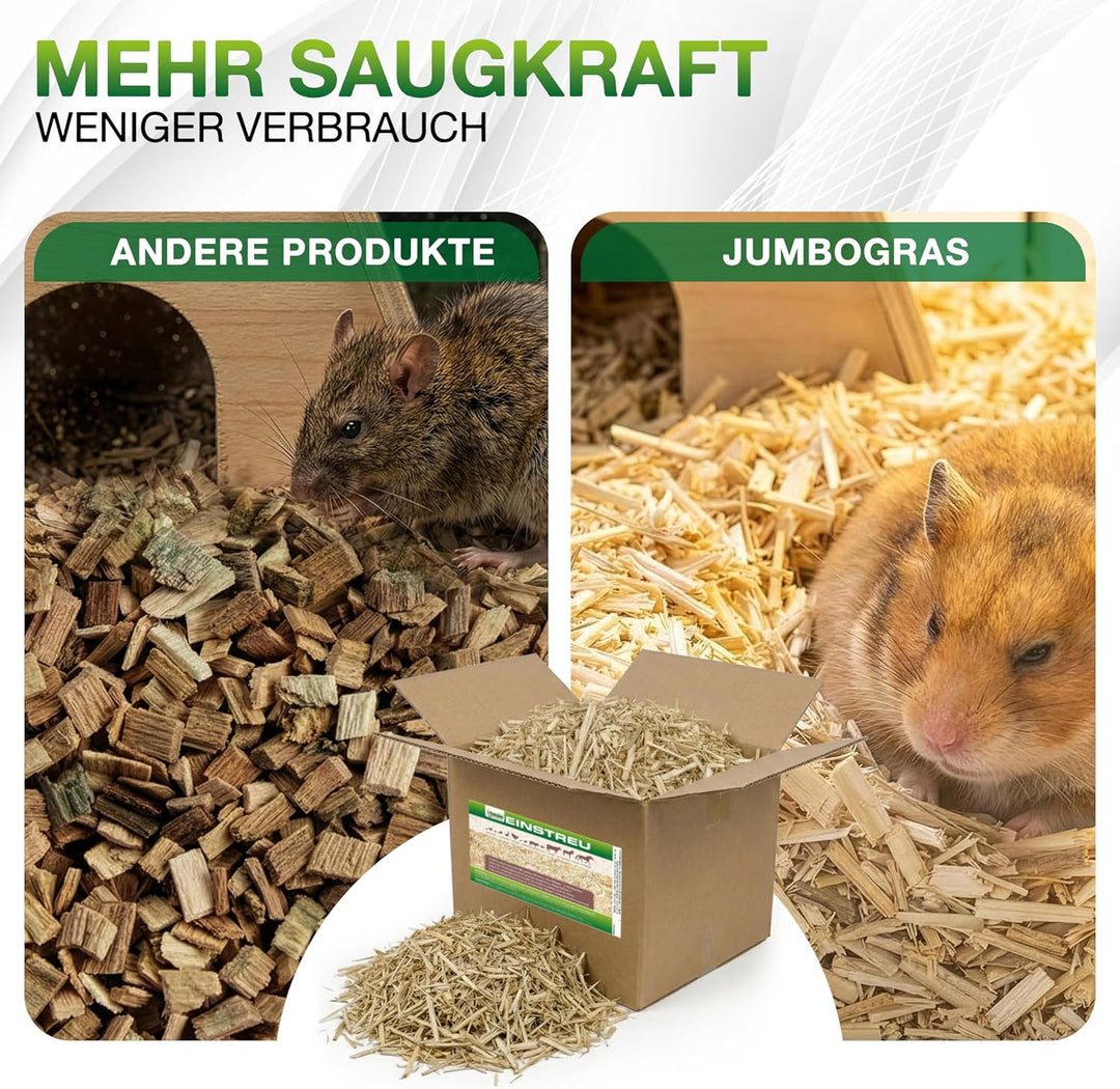 Kleintier-Einstreu Häckselgut Häcksel aus Miscanthus/Elefantengras für Hasen Kaninchen Maus Vogel Me