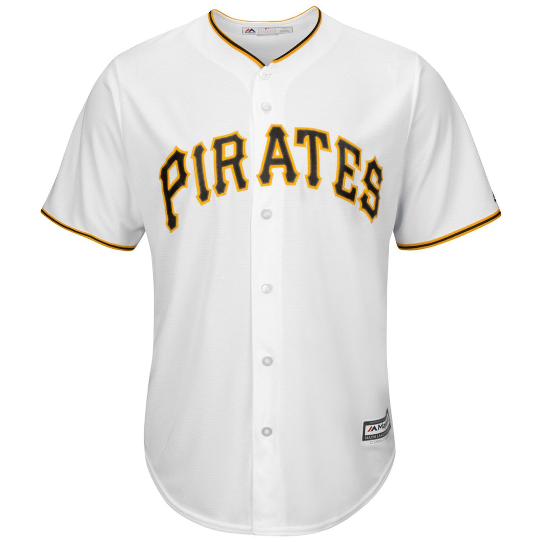 Majestic Pittsburgh Pirates Cool Base MLB Trikot Jersey weiss M Weiss, M Weiss