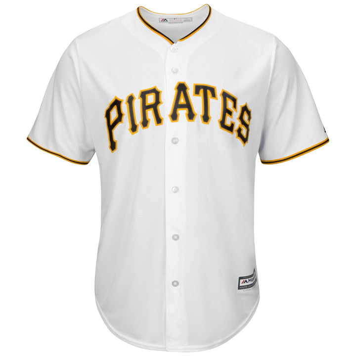 Majestic Pittsburgh Pirates Cool Base MLB Trikot Jersey weiss M Weiss, M Weiss