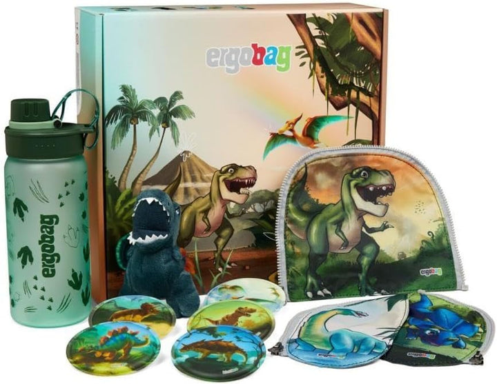 ergobag Cubo Light Jumbo Special Edition Schulranzen Set 7tlg. inkl. Fan-Box (Super ReflektBär), Sup