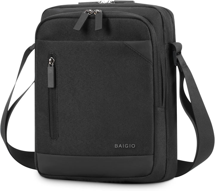 BAIGIO Herren Umhängetasche Tablet iPad bis 11 Zoll, Schultertasche Herrentasche zum Umhängen Crossb