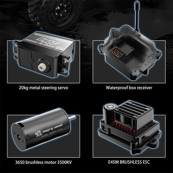 X-Verse MJX H12Y 1:12 Ferngesteuertes Auto Crawler für Erwachsene, 4WD Wasserdichtes RC Auto mit Bür
