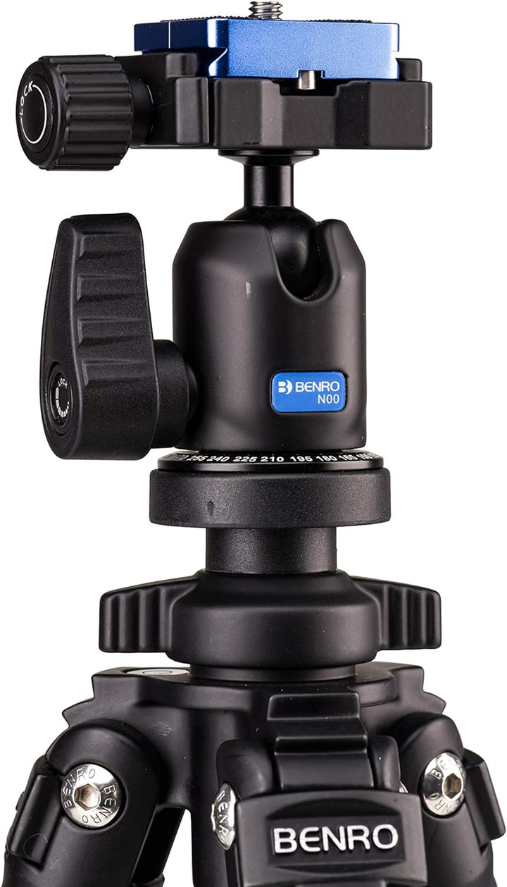 BENRO Slim TSL08AN00 Aluminium Stativ Kit mit Kugelkopf N00, Slim