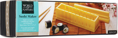 KitchenCraft Pure Orientalischer Sushi-Hersteller, Orange, 28 x 18 x 18 cm