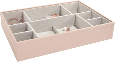 Stackers – Schmuckbox, besonders Tief, 11 Fächer Blush Pink, Blush Pink