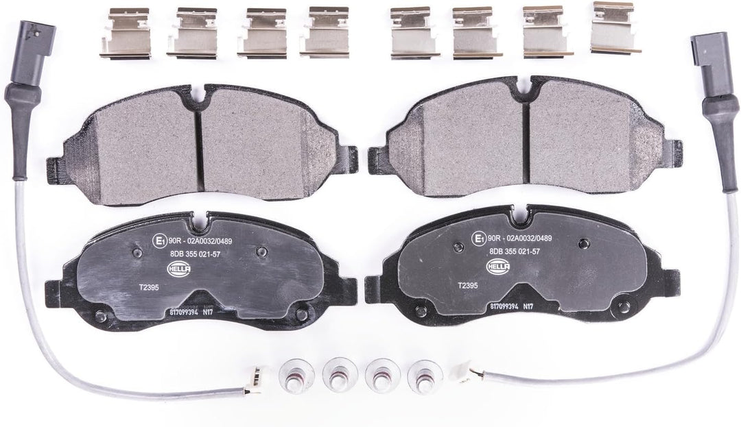 HELLA PAGID 8DB 355 021-571 Bremsbelagsatz - T2395 - Dicke/Stärke: 17mm - Bremssystem: Bosch - inkl.