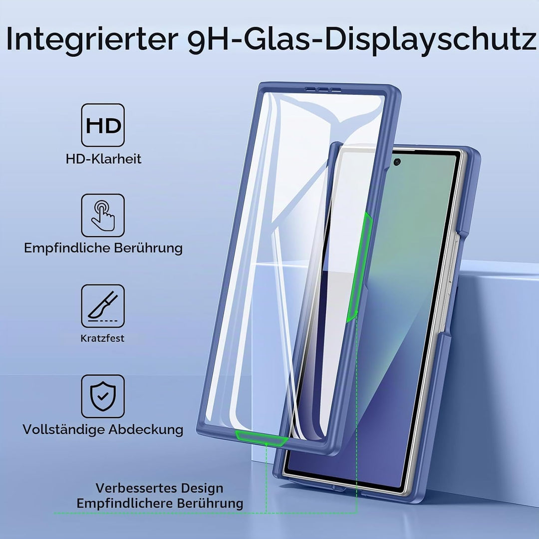 für Samsung Galaxy Z Fold 7 Hülle [Kompatibel mit MagSafe] mit Displayschutzfolie &amp; Scharnier Schutz