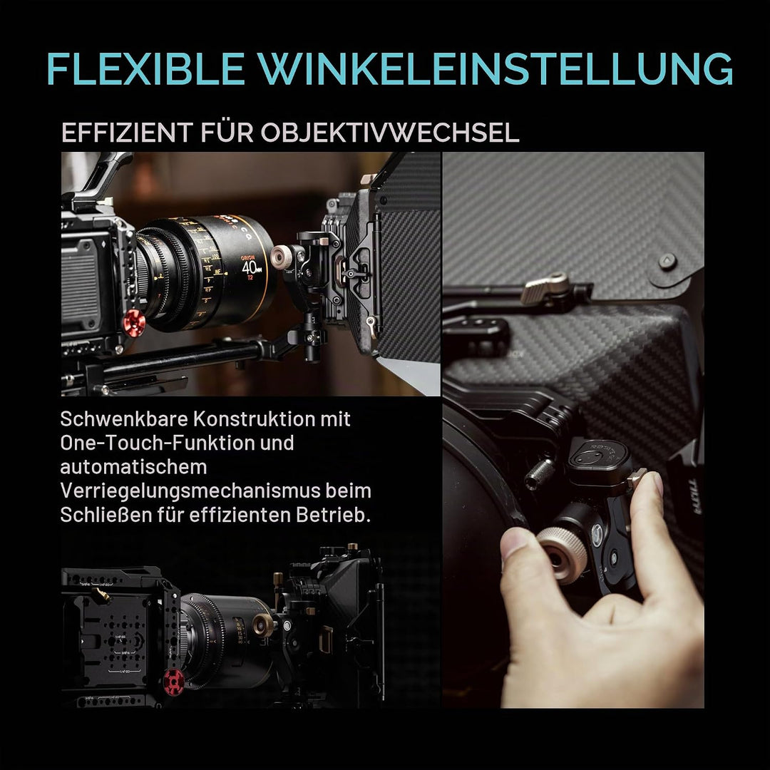 Tilta Mirage Pro Matte Box VND Kit Gegenlichtblende mit ND-Filter, 4x5,65"-Filterrahmen MB-T17-A VND