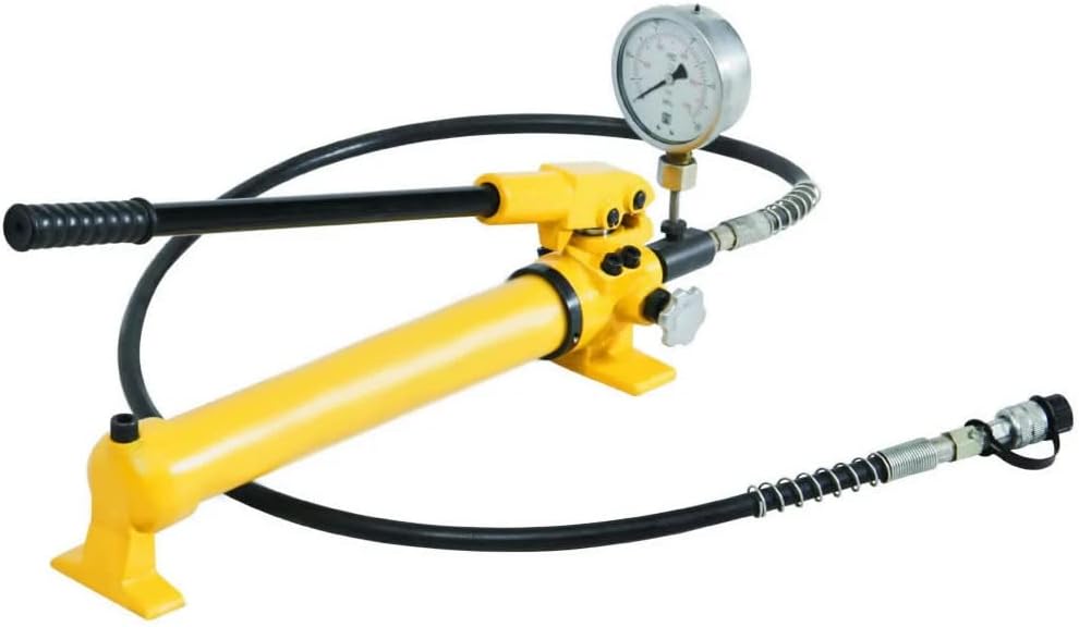 Hydraulische Handpumpe mit Manometer (700 bar, 700 cm3) (B-700B)