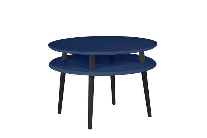 Ragaba UFO Couchtisch Kaffeetisch Wohnzimmertisch Doppelt - Rund -Einfache Montage - 70x45 cm - FSC®