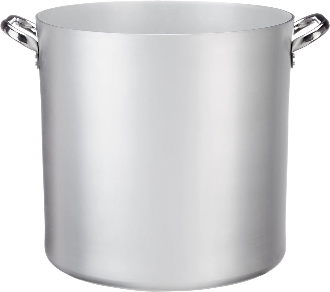 Pentole Agnelli ALMA10340 Hochtopf mit Zwei Griffen Edelstahl, professionelles Aluminium 3 mm, 46,5