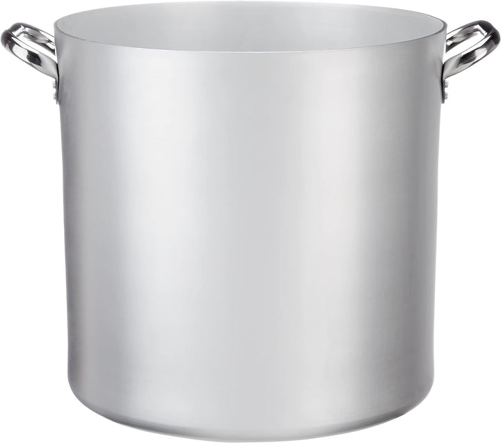Pentole Agnelli ALMA10340 Hochtopf mit Zwei Griffen Edelstahl, professionelles Aluminium 3 mm, 46,5