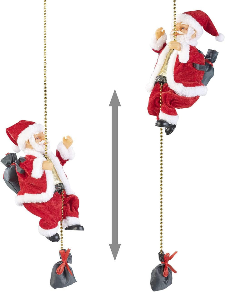 infactory Kletter Weihnachtsmann: Kletternder Weihnachtsmann Santa Crawl (Weihnachtsmann klettert, K