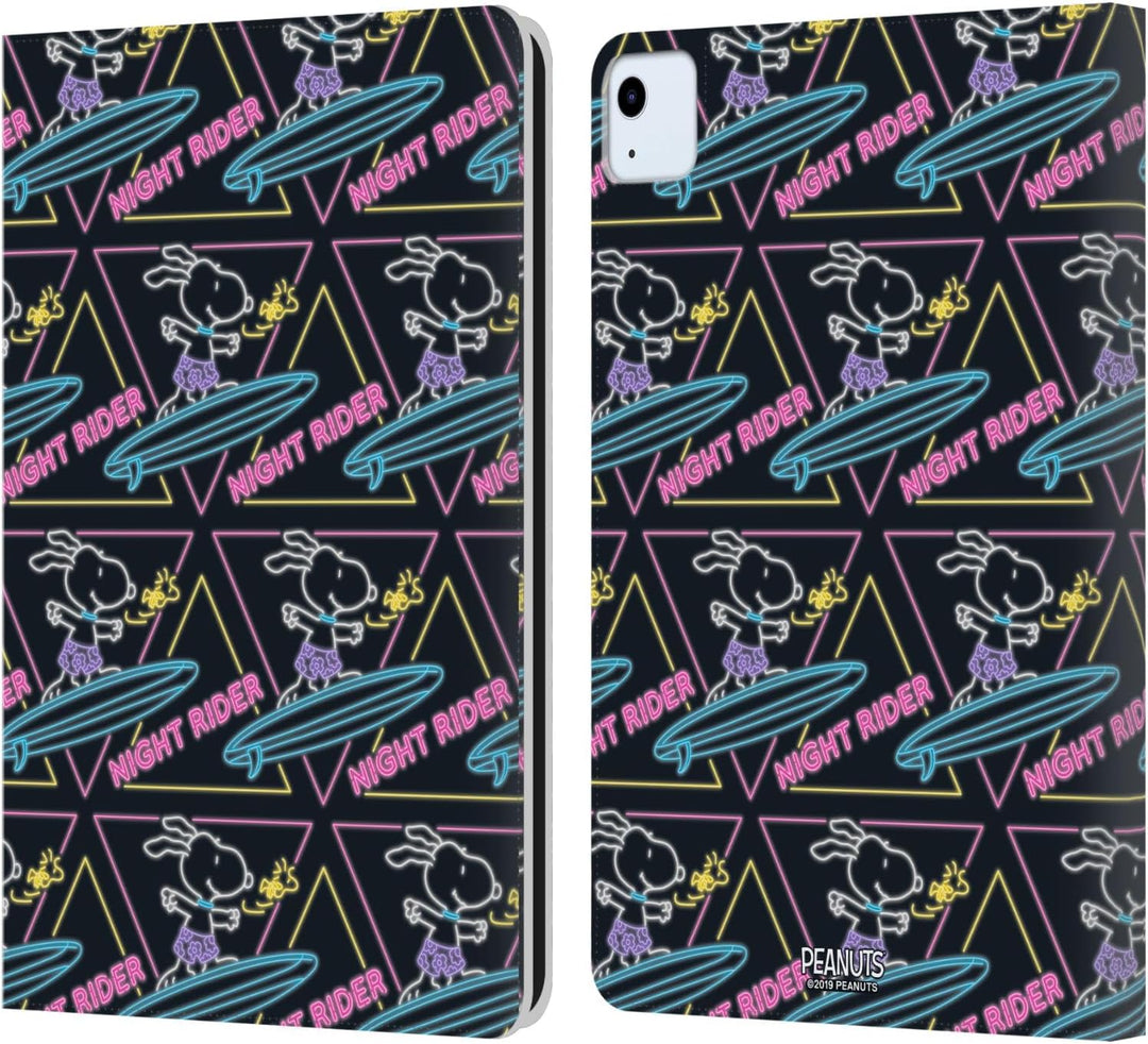 Head Case Designs Offizielle Peanuts Nacht Fahrer Snoopy Aloha Disco Leder Brieftaschen Handyhülle H