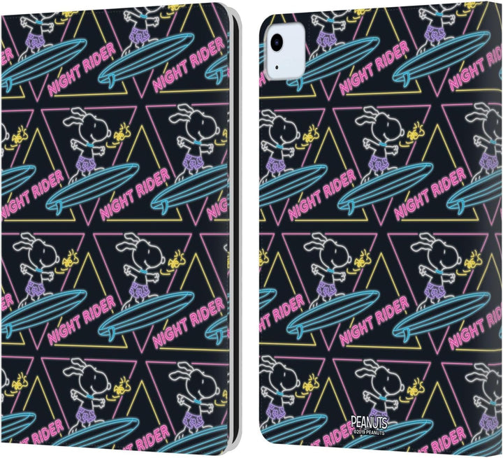 Head Case Designs Offizielle Peanuts Nacht Fahrer Snoopy Aloha Disco Leder Brieftaschen Handyhülle H