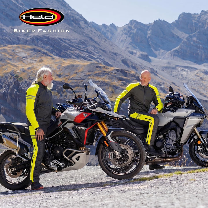 Held Rainstretch Top - Motorrad Regenjacke Herren mit Stretchmaterial - Wasserdicht - Kapuze - Scotc