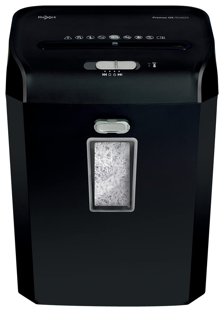 RX:Shredder ProMax QS REX623 EU 6 Blatt P4 - Partikelschnitt 23 Liter, 6 Blatt P4 - Partikelschnitt