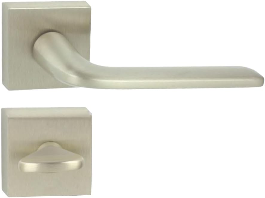 domino Türgriff VITTORIA-QR M9 WC-Bad Drückergarnitur für Zimmertüren Türdrücker-Set Rosetten-Garnit