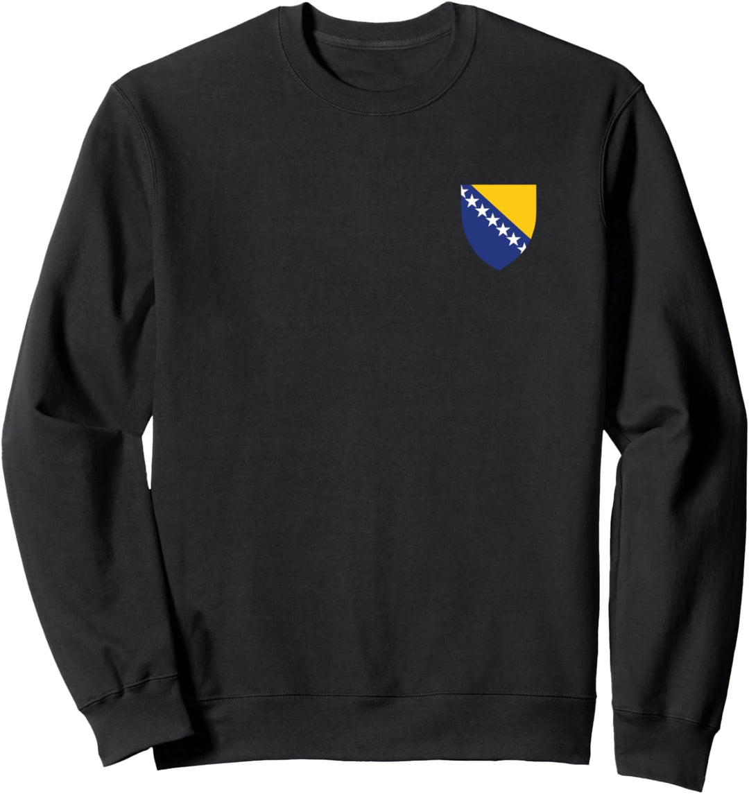 Bosnien Wappen Auf Der Brust Sweatshirt