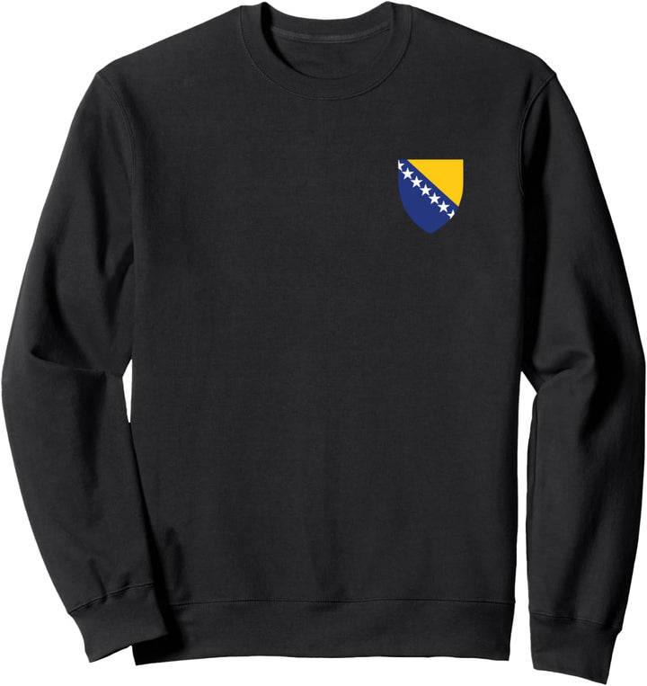 Bosnien Wappen Auf Der Brust Sweatshirt