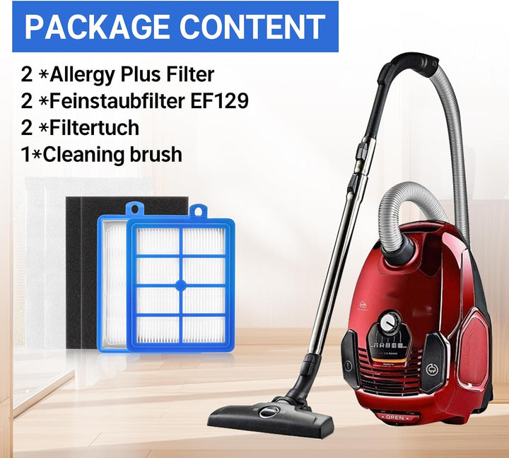 Ersatzfilter für AEG AUSK11 Performance Kit LX7 LX8 Allergy Plus EF129 für AEG Electrolux Tornado Vo