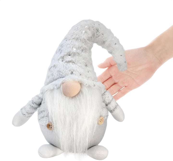 com-four® Premium Weihnachts-Wichtel Grösse L - Weihnachtsdekoration - winterliche Figur als Dekoauf