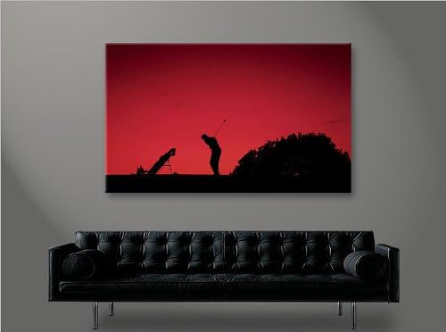 islandburner Bild Bilder auf Leinwand Golfing Golf 1p XXL Poster Leinwandbild Wandbild Dekoartikel W