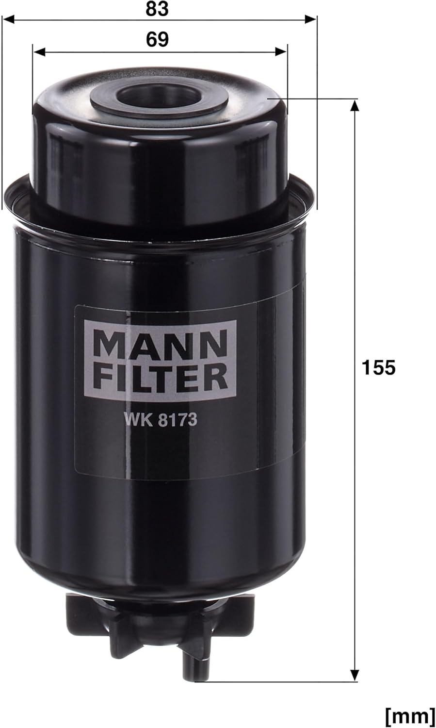 MANN-FILTER WK 8173 Ölfilter – Für Nutzfahrzeuge
