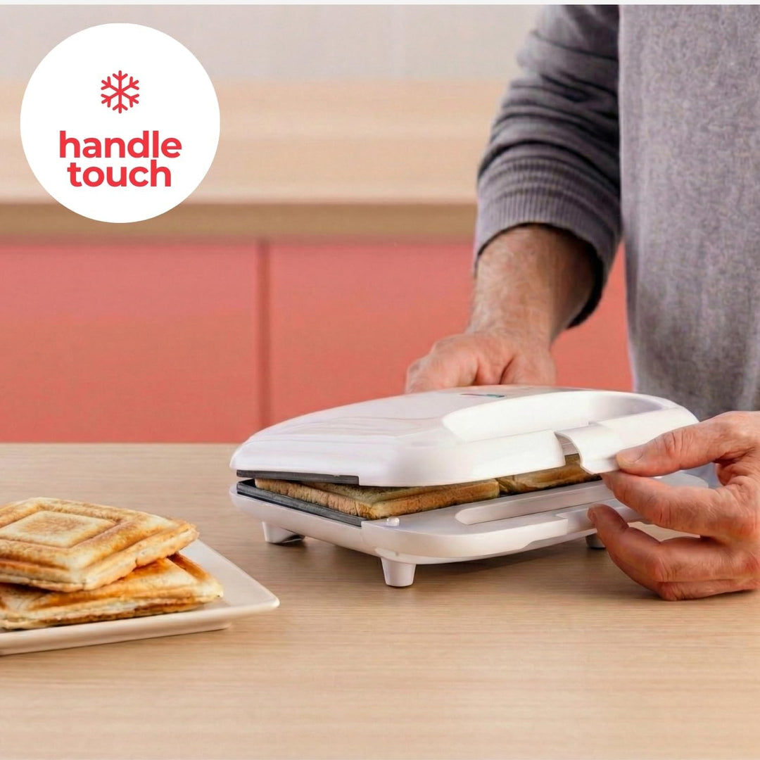 Solac - Sandwichmaker Buon Sandwich II | 2 Sandwiches | 750W | Platten mit Antihaftbeschichtung | Ei