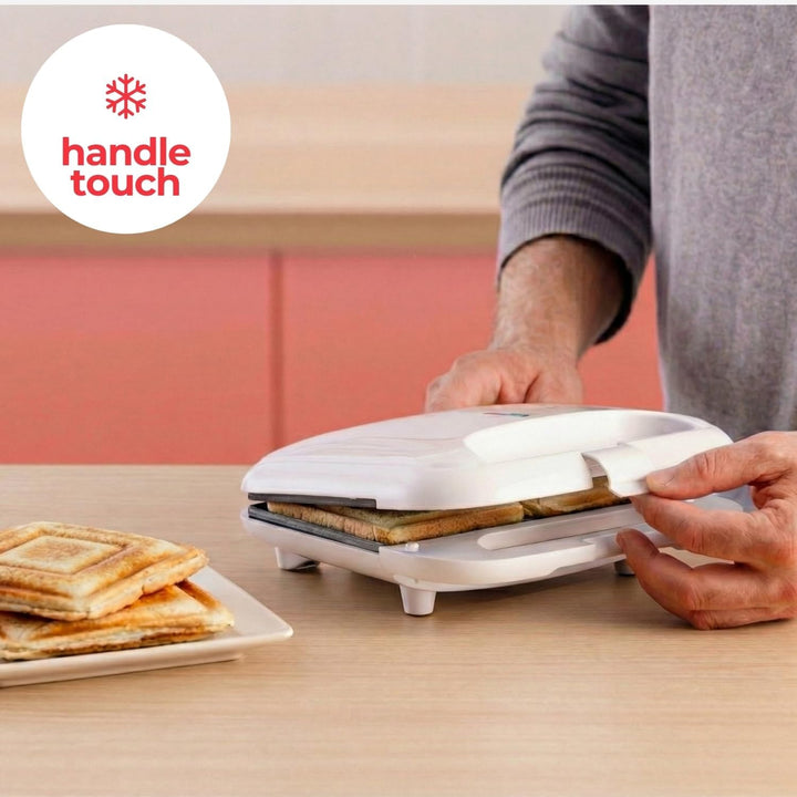Solac - Sandwichmaker Buon Sandwich II | 2 Sandwiches | 750W | Platten mit Antihaftbeschichtung | Ei