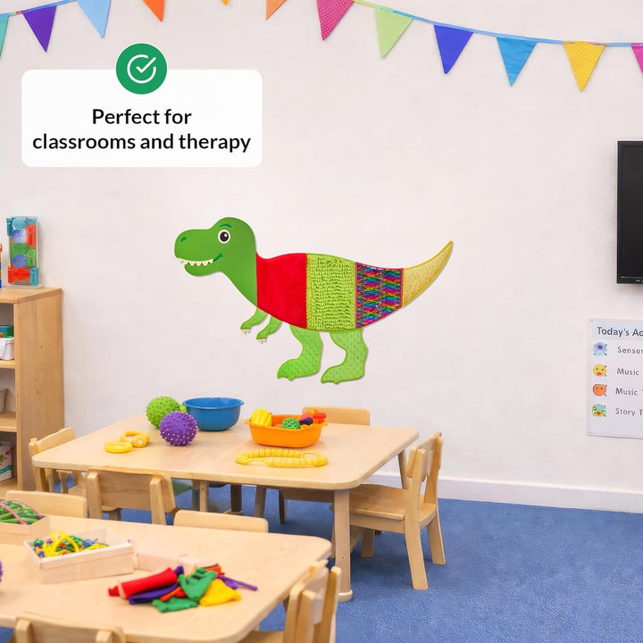 Sensory Wall v4 | Sensory Wall Panel (Caterpillar) T-rex, T-rex