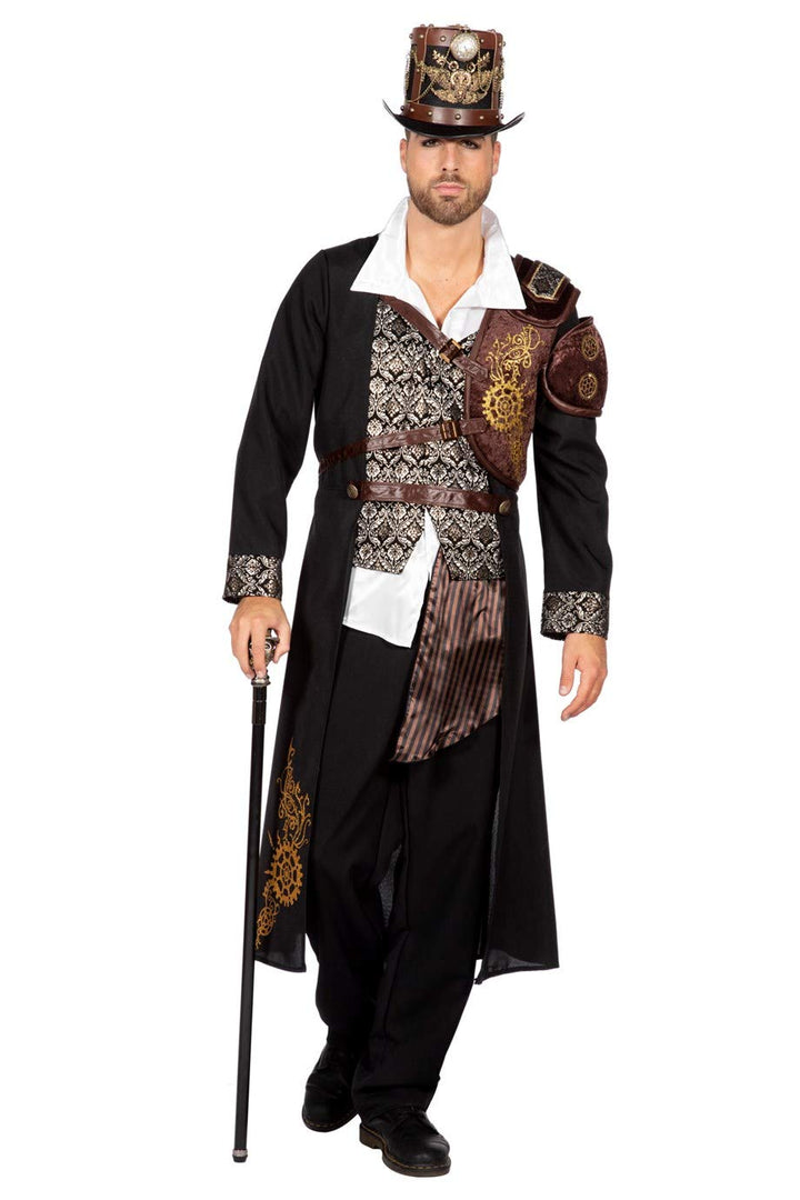 Wilbers Mantel Steampunk Calvin Grösse: 60/62 XXL Schwarz, XXL Schwarz
