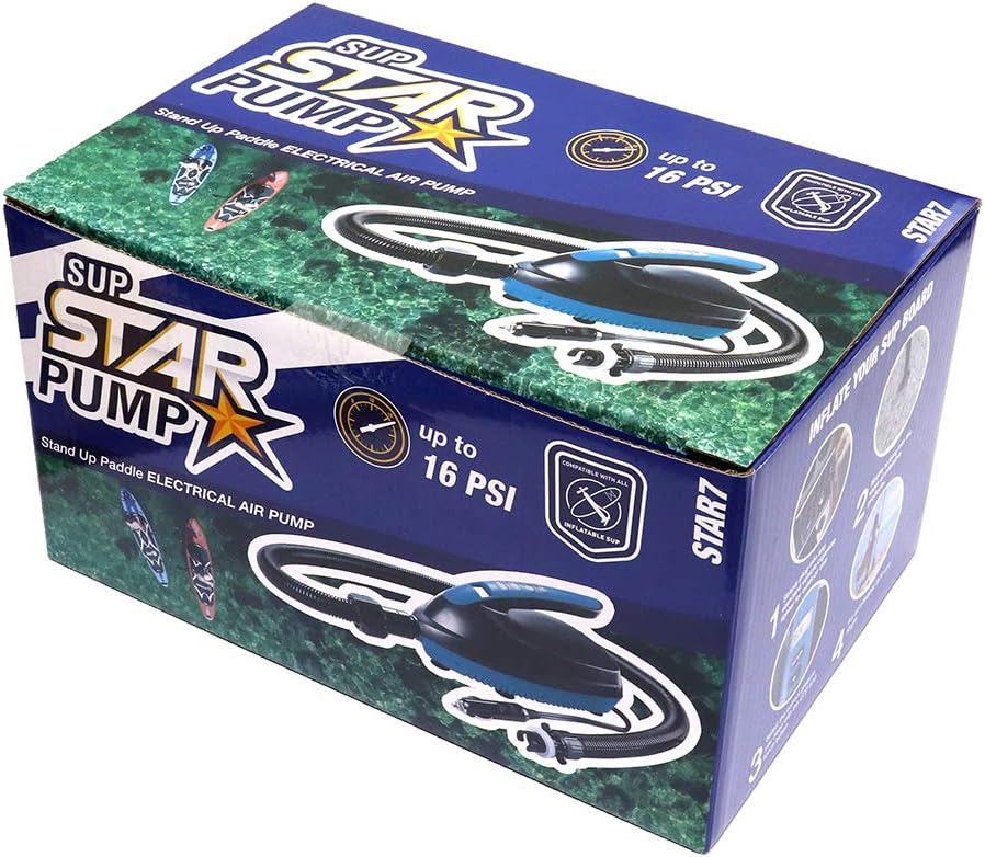 Star Pump 9 – Zubehör Sup – Aufblaspumpe – bis 16 Psi – zum Aufpumpen Sup und Kajak SUP S7, SUP S7