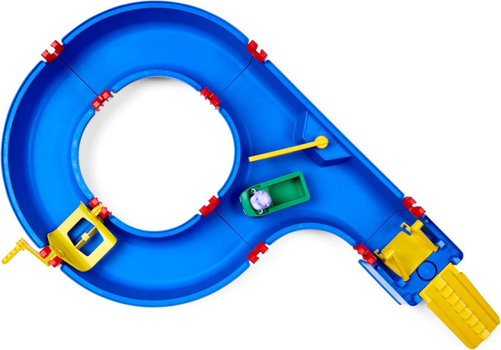 BIG Spielwarenfabrik AquaPlay - AmphieSet - 88x50x13 cm grosse Wasserbahn, ideales Einsteigermodell,