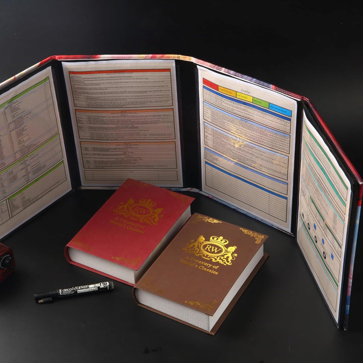 DND DM Screen spielleiterschirm with Dungeon Master Cheat Sheet Dungeons and Dragons GM Terrain Acce
