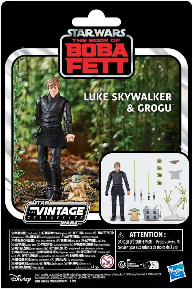 Star Wars: The Book of Boba Fett Vintage Collection Figuren Luke Skywalker & Grogu 10 cm