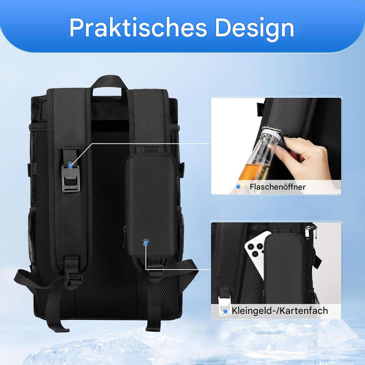 Isolierter Rucksack - Auslaufsichere Kühltasche Rucksäcke Isoliert,Kühlbox wasserdichte Wiederverwen