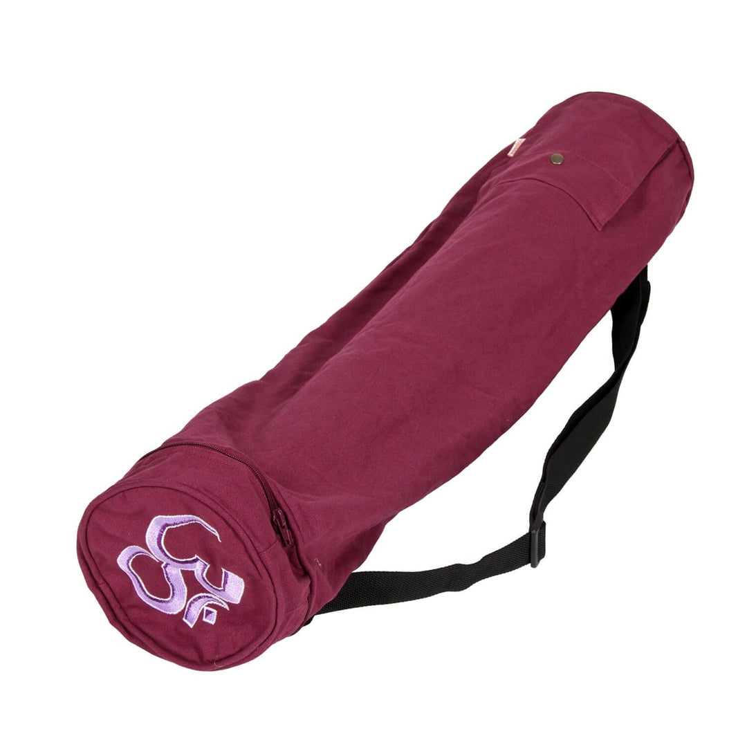 Yogabox Yogatasche OM Baumwolle 60 Aubergine, Aubergine