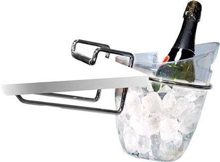 Vin Bouquet FIA 199 Halterung für Sektkühler, Edelstahl, Silber, 41 x 10 x 11.5 cm Tischhalterung, T