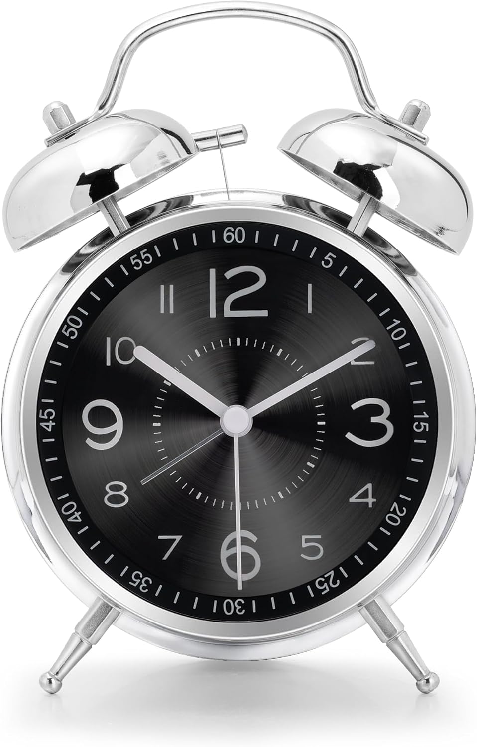 Lafocuse Wecker Laut für Tiefschläfer mit Ohne Ticken, Doppelglockewecker, Batteriebetrieben, mit Na