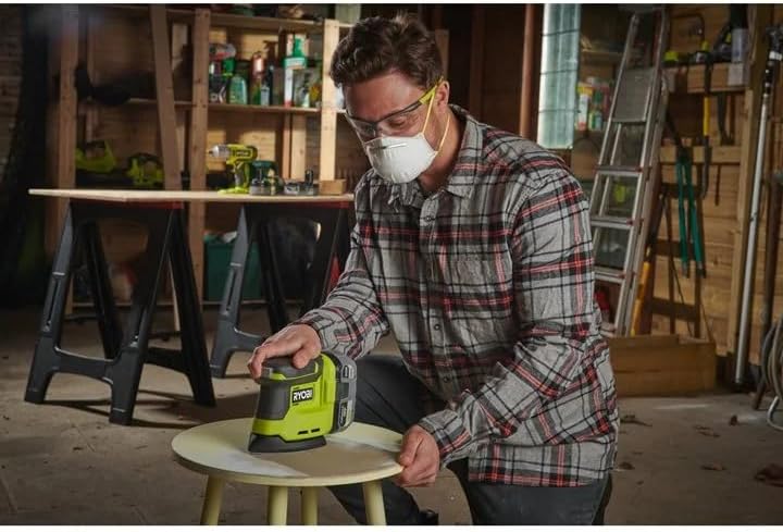 Ryobi P401 Eckschleifer, 18 V, Cat Finishing Sander RT Grün, Grün