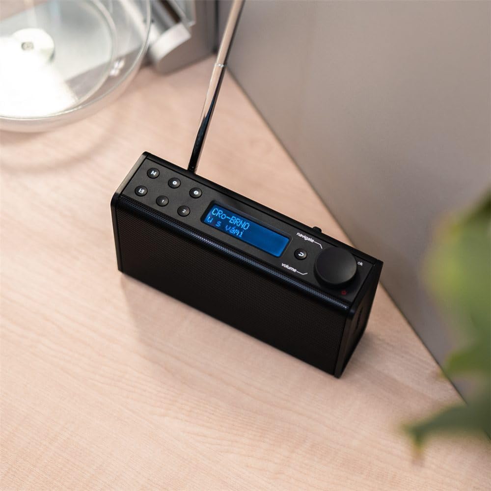 Hama Digitalradio batteriebetrieben Radio Batterie DR7USB FM DAB DAB+ Batteriebetrieben DAB Plus Rad