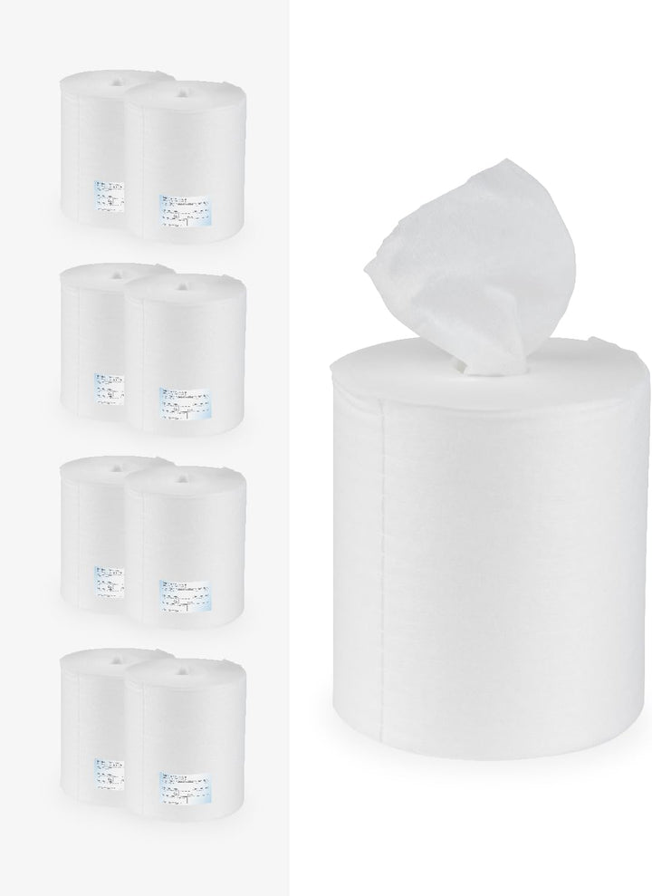 Reinigungstüver M-Wipes aus Spunlace Nachfüllrolle für Spendereimer Weiss Vliesrolle Wischtuch Perfe